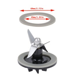 NentMent 4 Pack Blender Gasket Ring Replacement Rubber Seal O-Ring Parts for Black & Decker Hamilton Beach Cuisinart Osterizer Oster Mixer Blenders Blade Repair