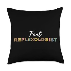 Foot Reflexologist Leopard Pattern Apparel Reflexology Throw Pillow