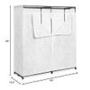 Whitmor Extra Wide 60" Clothes Closet, Durable Portable Hanging Wardrobe