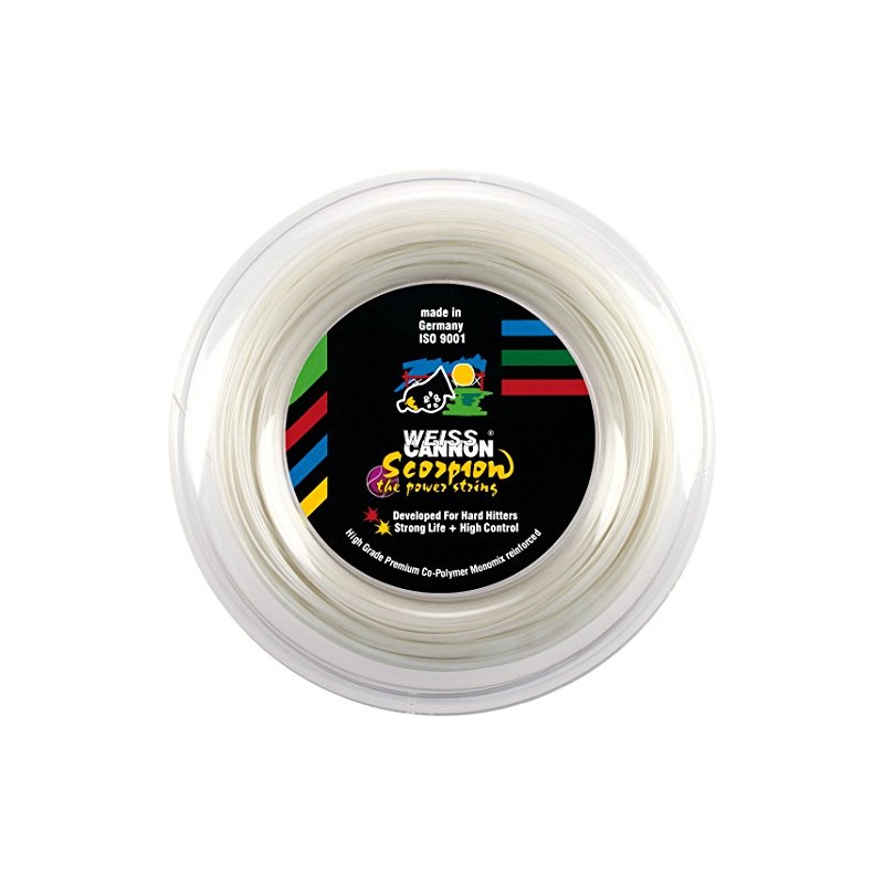 Weiss CANNON Unisex's Scorpion String Reel-White, 1.22 mm