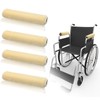 Breling 4 Pcs Wheelchair Armrest Pads Synthetic Sheepskin Wheelchair Armrest
