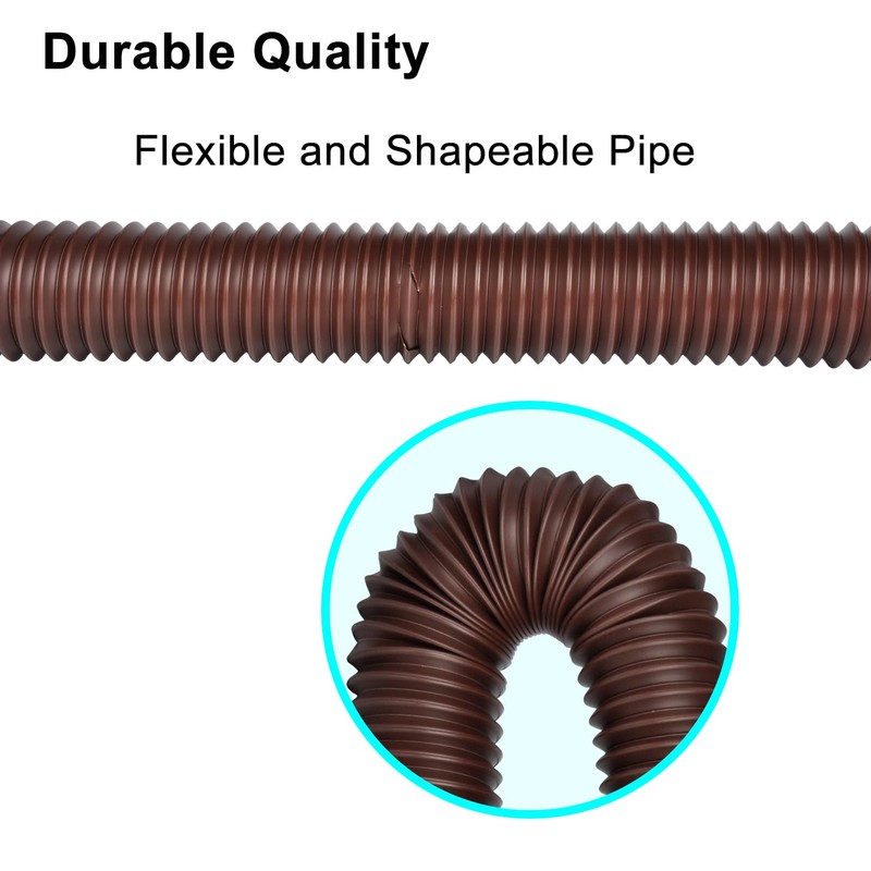 6.6ft Extra Flexible Pipe for POLARDAYS 3 inches Downspout Extender