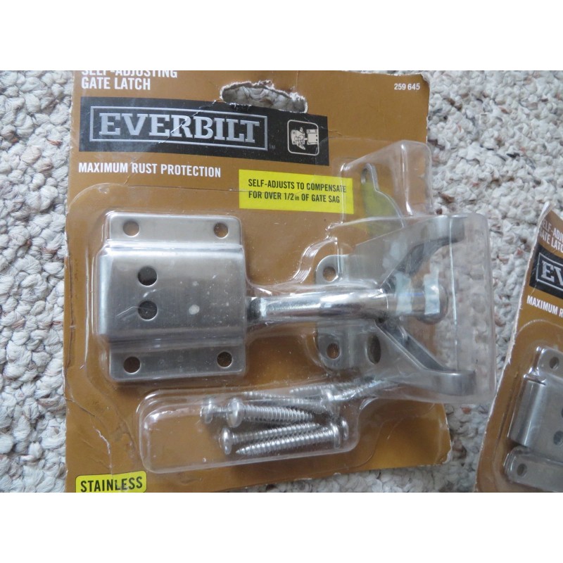Everbilt 2 Everbilt Stainless Steel Self-Adjusting Gate Latches- Latch 259645