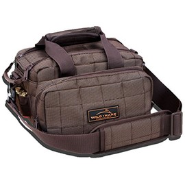Wild Hare Sport Shooting Duffle Bag Premium Durable Water Resistant Deluxe Six Box Carrier with Large Side Pocket - Hedgetweed Brown