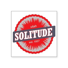 CafePress Solitude Ski Resort Utah Re Square Sticker 3 X 3 Square Bumper Sticker Car Decal