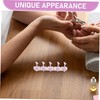 IWOWHERO Iridescent Nail Practice Stand with Realistic Artificial Nail Holders
