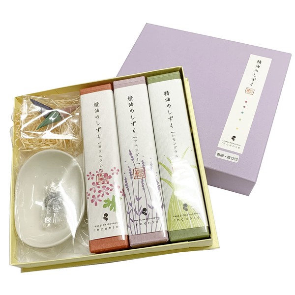 Awaji Umekodo #147 Incense Set, Essential Oil Drops, Healing Time, Incense Incense, Seasonal Gift, Luxurious, Relaxed, Aroma, Present, Healing Gift