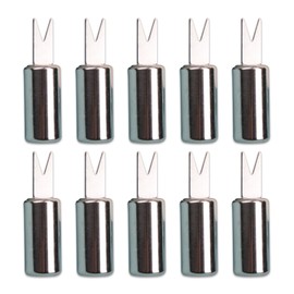 ZORZA 10Pcs Stainless Steel Corn Cob Holders BBQ Fork Skewers Practical Corn Holders Prongs with Comfortable Grip Portable Corn Needle for Party Picnic Camping Outdoor Barbecues