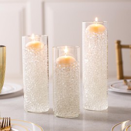 Fun Express Cylinder Vases with Floating Candles Decorating Kit - 39 Pc.