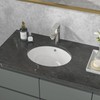 Sarlai Undermount Bathroom Sink -18 x15 inch Oval Vessel Sink