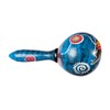 Wooden rattle shaker children's percussion hand rattle dolphin blue marakas