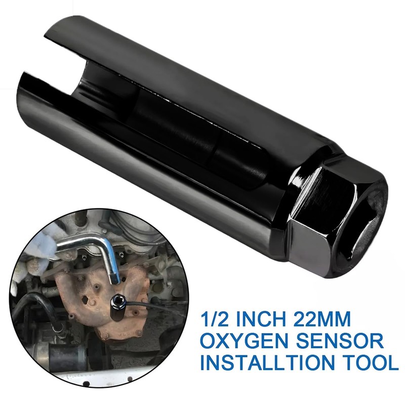 BELOMI Oxygen Sensor Socket with Side Wire Cutout, 3/8 Inch