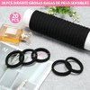 HEYMKGO 32PCS Scrunchies de Terciopelo con Ligas para Cabello para