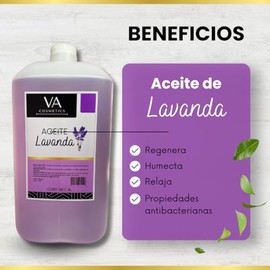 Aceite Masajes Lavanda Corporal Spa Profesional 4 Litros VA