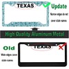 2Pcs Whale Shark Aluminum Alloy License Plate Holder License Plate