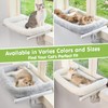 Zoratoo Cat Window Sill Perch with Large Bolster, Easy to