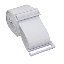 Gelante Lady Invisible Belt - Web Canvas Elastic Adjustable Skinny No Show Belt-2051-White (14+)