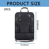 2PCS Car Seat Back Organizer,Extra Large Capacity Car Seat Organizer