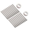 20pcs Stainless Steel Hemming Clips with 2pcs Diagonal Seam Tapes