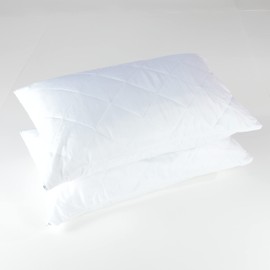 Hometex Quilted Zipped Pillow Protectors - Pack of 4