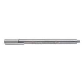 Staedtler Triplus Fineliner 334-82 Tips - Silver Grey (Pack of 10)