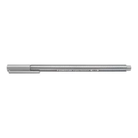 Staedtler Triplus Fineliner 334-82 Tips - Silver Grey (Pack of 10)