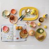 Creative Co-Op Stoneware Plate with Lemons, Yellow (Each One Will