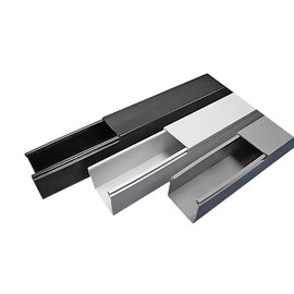 Electriduct 2" x 2" Solid Wall Wire Duct PVC Cable Raceway 6.56FT x 6 Sticks (39 Feet) Black