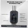 FUNOMOCYA Wireless Audio System Transmitter Receiver Set Condenser Microphone Stable