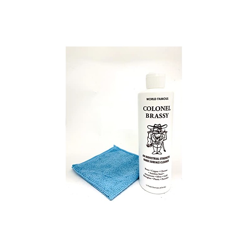 Colonel Brassy Hard Surface Cleaner + 1 microfiber cleaning cloth