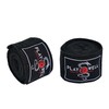 Playwell Martial Arts Childrens Black Cotton Boxing Hand Wraps 2.5m