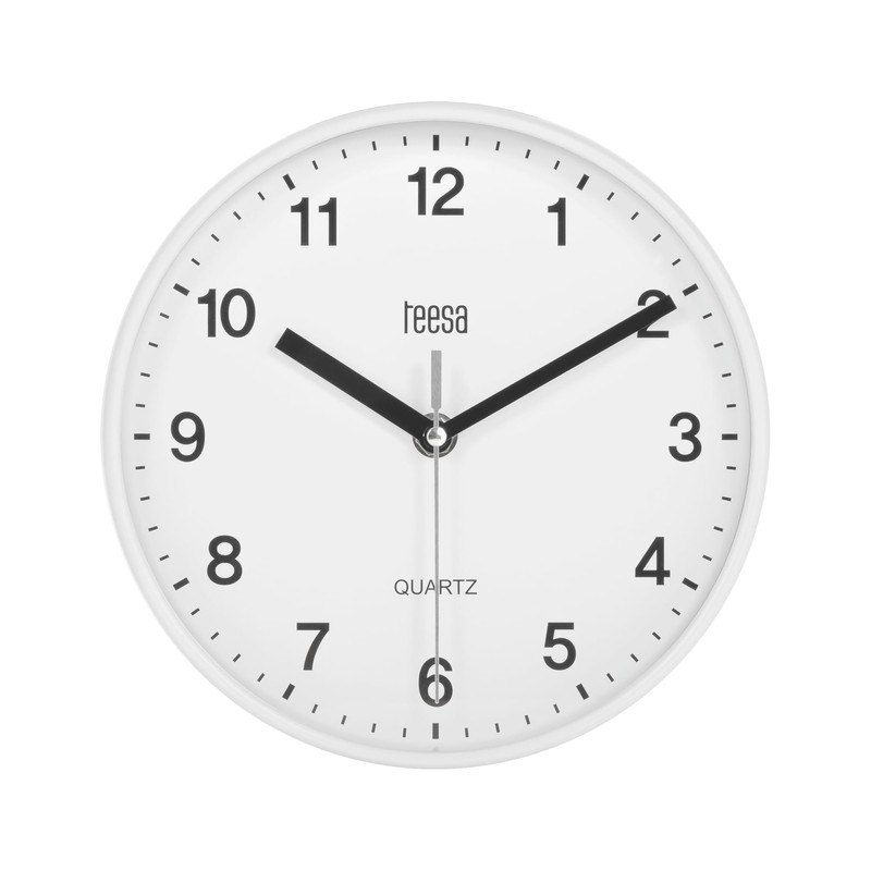 Teesa TSA0038 Analogue Wall Clock Universal 20 cm White