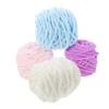 LALAFINA Woolen Scarf Hat Yarn 4 Rolls Cotton Yarn Perfect