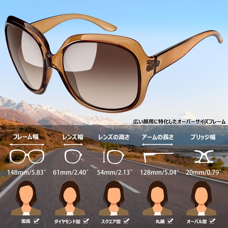 Joopin Women's Sunglasses for Driving, Polarized Lens, UV400, UV Protection,