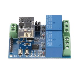 ESP8266 Dual Channel Relay Module, IOT Smart Home Phone APP Remote Switch with Diode Discharge