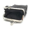 Women's Metal Mesh Eyeglass Case with Crystal Stones Kiss Lock