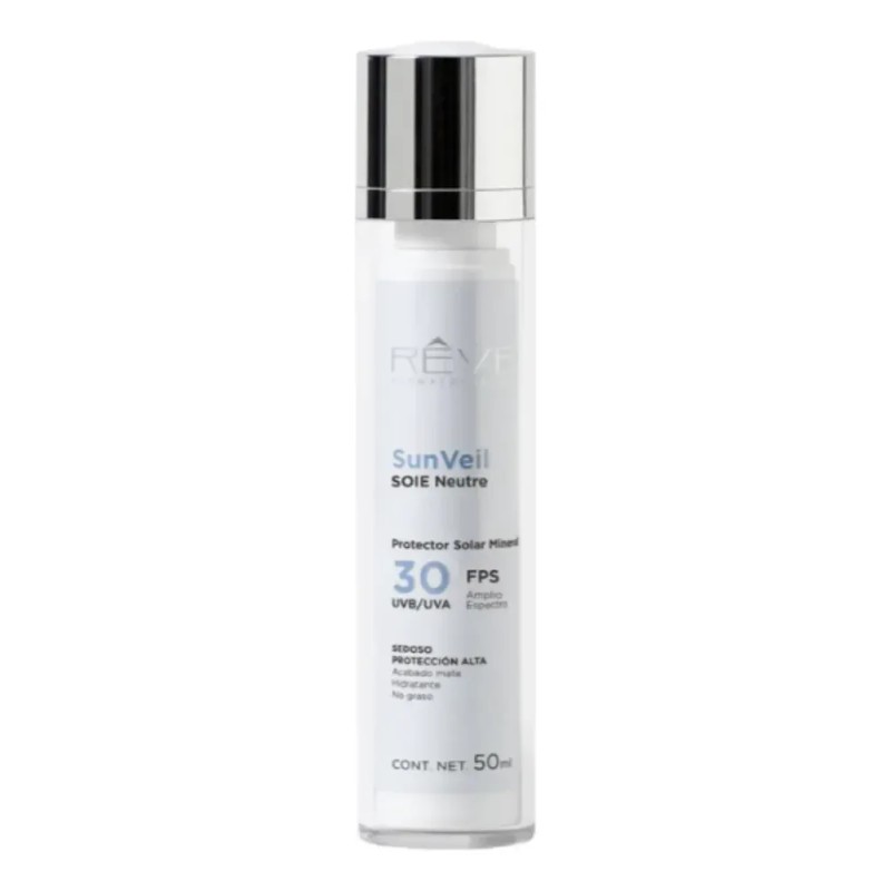 Reve Protector Solar Mineral Soie Neutre 30fps 50ml Uvb Uva