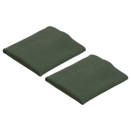 MECCANIXITY Elastic Cuffs Ribbed Trims 4" x 3.5" Cotton Fabric Knit Rib Stretch Tape Cuff Sleeve Waistband for Sewing, Army Green 1 Pair