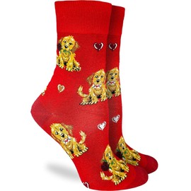 Good Luck Sock Women's Puppy Love Socks, Adult, Shoe Size 5-9