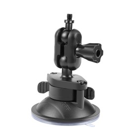 Suction Cup Camera Mount with Magic Arm – 360° Adjustable & Locking Knobs for Insta360 X5/X4/3/X2, for GoPro/DSLR – 1/4"-20 Tripod Thread