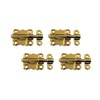QCAA Deco Durable Steel Sliding Barrel Bolt, 2-1/2'', Brass Plated,