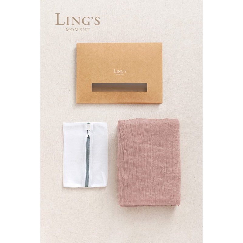 Ling's Moment 10Ft x 35" Wide Dusty Rose Gauze Semi-Sheer