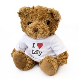 I LOVE LILY - Teddy Bear - Cute And Cuddly - Gift Present Birthday Xmas Valentine