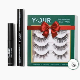 Y’OUR Luxury Lashes Duo | Reusable Lash Cluster with Long-Lasting Lash Glue | Lightweight, Cruelty-Free, Comfortable 4–7 Day Wear | Salon-Quality DIY Lash Extensions at Home for Every Eye Shape
