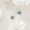 Sreadx Butterfly Dangle Drop Earrings for Women S925 Sterling Silver