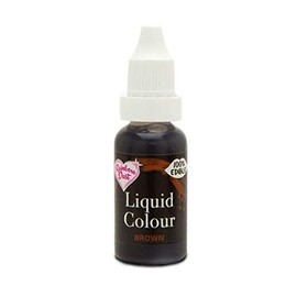 Rainbow Dust Liquid Colour Brown 16ml - Liquid Air Brush Colour and Food Colouring