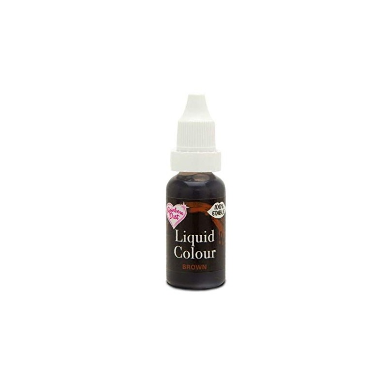 Rainbow Dust Liquid Colour Brown 16ml - Liquid Air Brush
