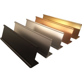 Office Name Plate Holders - Fits Standard Size 2x8, 2x10 or 2x12, Goes on Wall or Desk, choose color and type