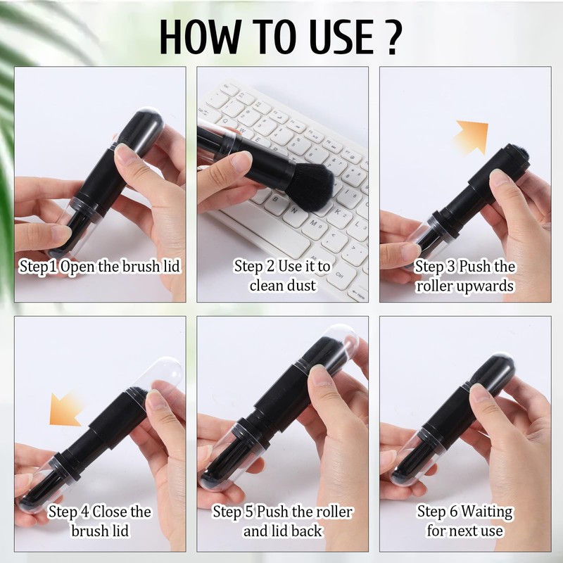4 Pack Exquisite Duster Brush Kit, Mini Keyboard Cleaning Brushes