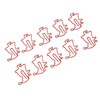 100pcs Santa Paper Clips Slip Resistance Cartoon Cute Lightweight Paperclips